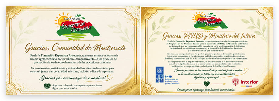 Conformación del Grupo Comunitario de Apoyo y Prevención en DD.HH.
